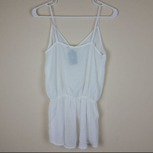 Three Eighty Two Ivory White Sheer Daphne Tank - Picture 6 of 7